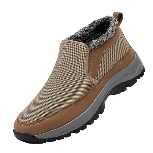 Generisch Winterstiefel Herren extrem rutschfest - Gefütterte Winterschuhe mit Profilsohle für Eis & Schnee von Generisch