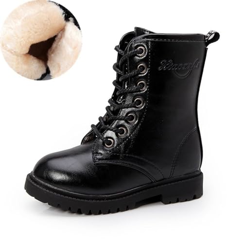 Generisch Winterstiefel Mädchen Stiefeletten Bequem Halbhoch Winterschuhe Flache Wanderschuhe Outdoor Freizeitschuhe Prinzessin Schuhe Einfarbige Dirndlschuhe Freizeitstiefel von Generisch