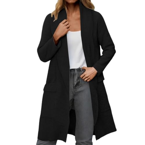 Generisch Wollmantel Damen Winter - Mantel Lang Wintermantel Elegante Damenmantel Casual herbstmantel Einfarbig Freizeitjacke Mantel Frauen Warme Winddichte Generisch Wollmantel Damen Winter - Mantel Lang Wintermantel Elegante Damenmantel Casual herbstmantel Einfarbig Freizeitjacke Mantel Frauen Warme Winddichte von Generisch