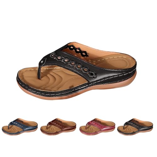 Generisch Women's Slipper Sommer Flip Flops | Retro Nähen Schuhe mit weichen Sohlen Strassstein Freizeitschuhe Dicken Sohlen rutschfeste Schuhe Leichte bequem Bade Generisch Women's Slipper Sommer Flip Flops | Retro Nähen Schuhe mit weichen Sohlen Strassstein Freizeitschuhe Dicken Sohlen rutschfeste Schuhe Leichte bequem Bade von Generisch