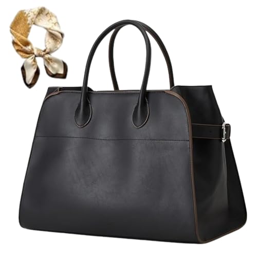 Generisch Women's Vintage Top Handle Handbag, Trendy Large Capacity Suede Crossbody, Casual Hobo PU Leather Work Shoulder Bag von Generisch
