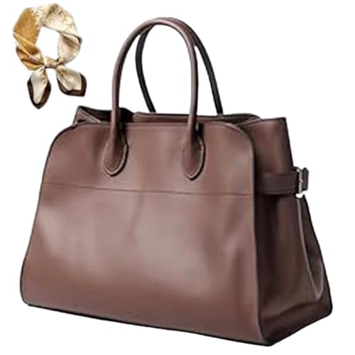 Generisch Women's Vintage Top Handle Handbag, Trendy Large Capacity Suede Crossbody, Casual Hobo PU Leather Work Shoulder Bag von Generisch