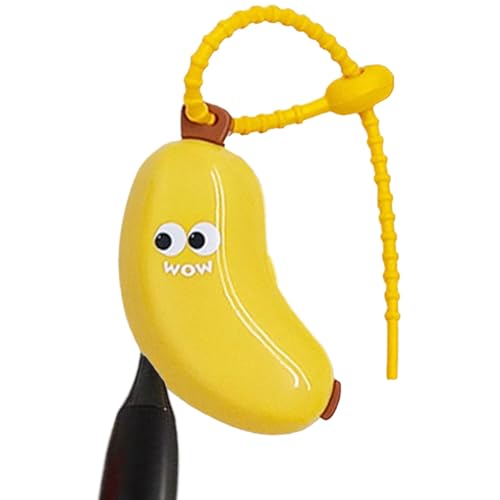 Generisch Zahnbürstenhüllen,Tragbare Zahnbürstenhülle Für Kinder In Bananenform | Kinder Badezimmer-Accessoires Für Teenager Mädchen Frauen Männer Familie von Generisch