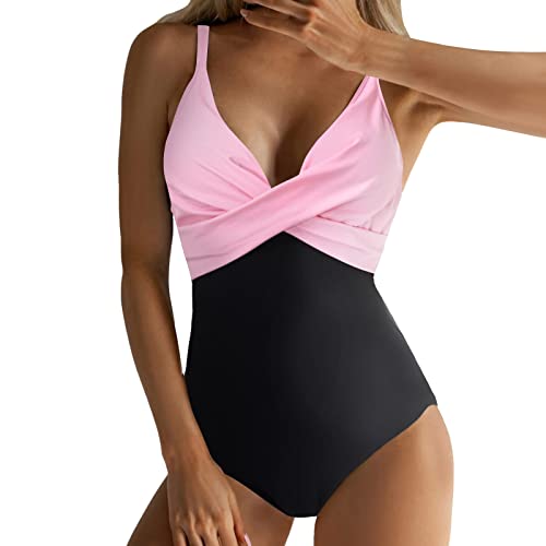 Generisch bademode Damen bauchweg Bikini sexy Bikini Damen b gr 48 Bikini Oberteil Damen sexy b Damen sexy b 2023 umstandsb Rosa-A XXL 24.99 von Generisch