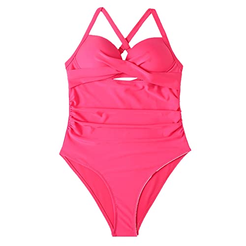 Generisch bademode Damen bauchweg große größen b mit bügel Cup e super Push up Bikini b Frauen b sexy b Damen Bikini Oberteil Damen einzeln umstandsbademode Badeanzug Hot Rosa-C XXL 25.99 von Generisch