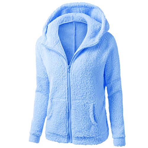 Generisch fleecejacke damen Fleecejacke Winterjacke Warm Winter Teddyjacke Thermojacke Teddy Fleece Jacken Teddyfleece Jacke Fellmantel PlüSchjacke mit Taschen wintermantel damen von Generisch