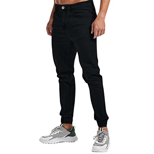 Generisch gefütterte Jeans Herren kurzgröße Jeans Herren Bootcut 36/32 Skinny Jeans Herren schwarz löcher Jeans Cargohose Herren Weite Beine 42/32 Winter Schwarze Baggy Jeans für Herren von Generisch