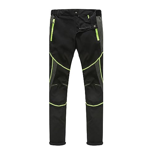 Generisch gefütterte Thermo Jogginghose Herren Skihose männer wasserdicht XXL Laufhose Men lang Winter Thermo Kunstlederhose Herren Skinny Schneehose Herren XL kurzgröße skiunterhose männer von Generisch