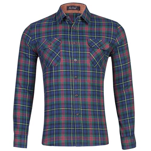 Generisch hehiy Herren Hemd Langarm Freizeit Regular Fit Bügelfrei Business Hemden Faltenfrei Formales Anzug Hemd mit Tasche Hemden Hemd Herren Langarm Comfort Fit Weiß 43 von Generisch