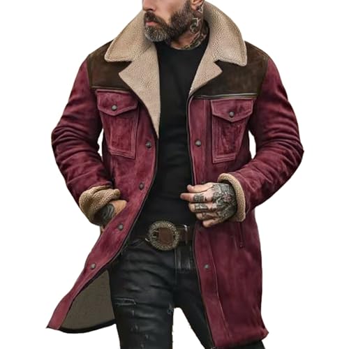 Generisch hemdjacke herren Trenchcoat Herren Jacke Fleecejacke Mit Multi Taschen Einfarbiger Winterjacke Winter Warm Softshelljacke Fleece Bequem Fit Wintermantel fleecejacken von Generisch