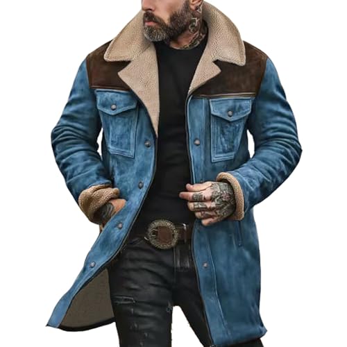 Generisch jacke herrenTrenchcoat Herren Jacke Fleecejacke Herren Mit Multi Taschen Einfarbiger Winterjacke Winter Warm Softshelljacke Fleece Bequem Fit Wintermantelsteppjacke von Generisch