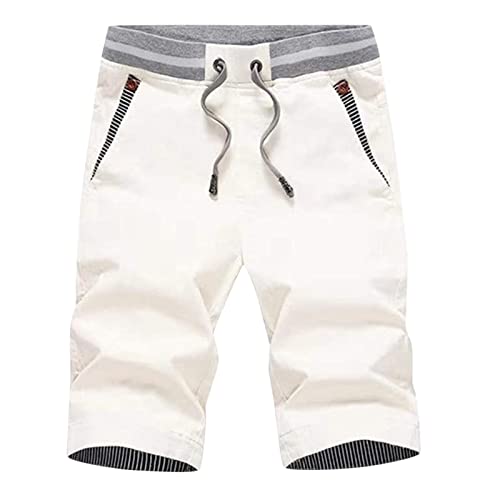 Generisch jeansleggins Damen lang Jogginghose Arbeitshose Jeans Jeans Herren Bootcut Shorts Herren Sommer Stretch Weiß-a M 19.99 von Generisch