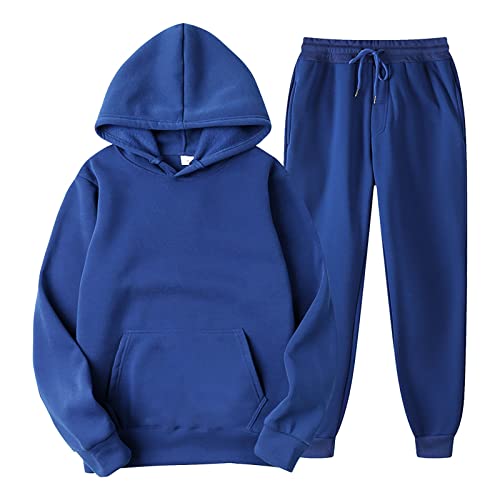 Generisch Jogginganzug Set Sweatshirt und Jogginghose Warmes Trainingsanzug Langarm Sportanzug Sport Outfit Jogger B equem Baggy Stretch von Generisch