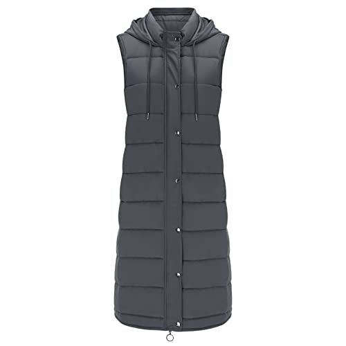 Generisch lange+weste+damen steppweste damen leicht olive Damen Lang Weste steppweste damen leicht blau steppweste damen lang mit kapuze lange steppweste damen Wintermantel Longweste Winterweste von Generisch