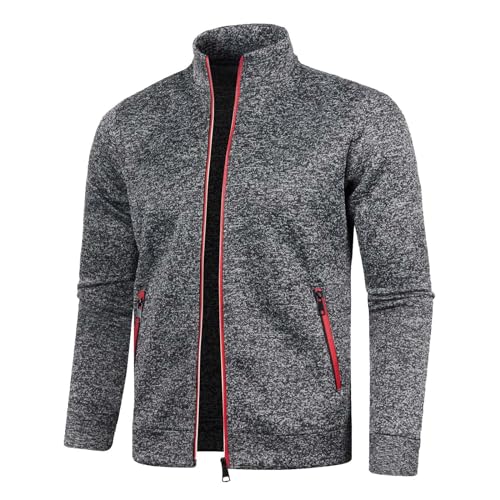 Generisch meine bestellungen, Sweatjacke Herren ohne Kapuze Freizeit Jacke Übergangsjacke Sport Herren-Jacken Trainingsjacke Slim Fit Sweatjacke mit Kapuze, black friday angebote 2024 ab wann von Generisch