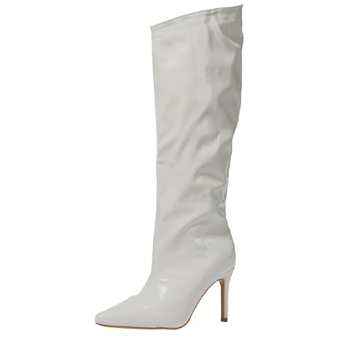 Generisch outlet angebote Stiefel Damen Damen Chelsea Mit Rutschfest Sohle Elegant Klobiger Blockabsatz Spitze Zehe Langschaft artikel unter 2 euro weihnachten sale von Generisch