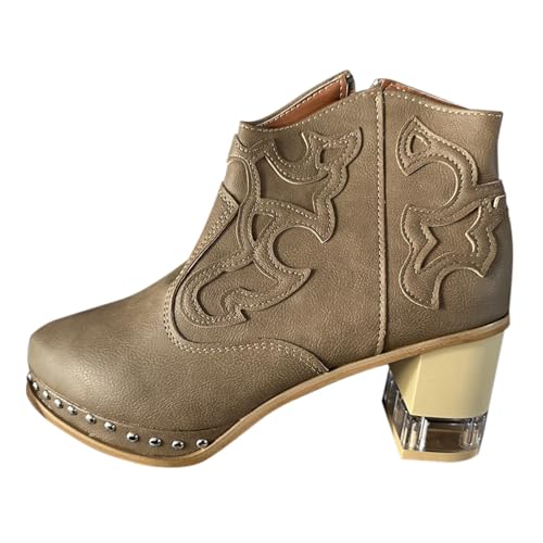 Generisch stiefeletten damen flach Stiefeletten Damen Winter Wasserdicht Niederung Blockabsatz Halbstiefel Elegant Rutschfest Schlupfschuhe Bequeme Einfarbige Reißverschluß Outdoorschuhe Khaki 36 Generisch stiefeletten damen flach Stiefeletten Damen Winter Wasserdicht Niederung Blockabsatz Halbstiefel Elegant Rutschfest Schlupfschuhe Bequeme Einfarbige Reißverschluß Outdoorschuhe Khaki 36 von Generisch