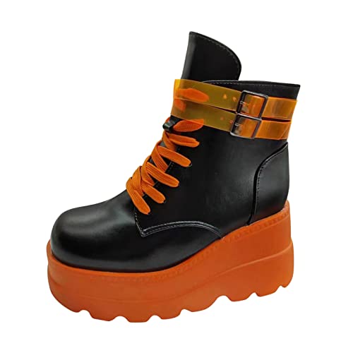 Generisch stiefeletten damen reiten stiefeletten damen mit absatz gr 44 schnürstiefel damen mit absatz gummistiefel sandalen damen 2023 stiefel herren fashy badeschuhe 23 E-Orange 19.99 von Generisch