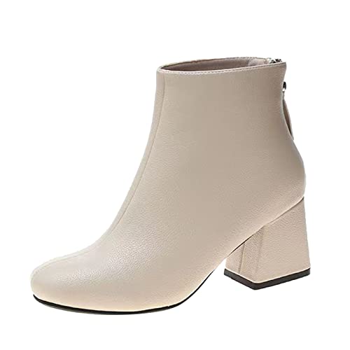 Generisch stiefeletten damen sommerstiefeletten mit lochmuster stiefeletten damen schwarz leder winterstiefel damen sandalen damen 2023 stiefeletten damen 40 Scarpe sportive da uomo Beige-D 17.99 von Generisch