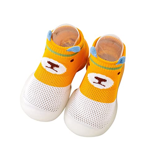Generisch - und -bequeme Säuglingskleinkind-Schuhe niedliche -Kaninchen-Muster-Kind-Mesh-atmungsaktive -Turnschuhe Lauflernschuhe Winter 21 (Orange, 21 Infant) von Generisch