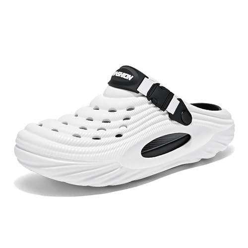 Generisch weich Lochschuhe Draußen Der Strand Sandalen Männer Verpackungskopf Sandalen (40,Weiß) von Generisch