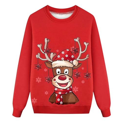 Generisch Weihnachtsoutfit Junge Weihnachtspullover Kinder Weihnachten Sweatshirt Pullover Mädchen Junge Christmas Weihnachtsoutfit Weihnachtspulli Weihnacht Weihnachtsmann Weihnachtskleidung von Generisch