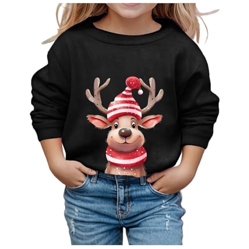 Generisch Weihnachtsoutfit Mädchen Weihnachtspullover Kinder Weihnachten Sweatshirt Pullover Mädchen Junge Christmas Weihnachtsoutfit Weihnachtspulli Weihnacht Weihnachtsmann Weihnachtskleidung von Generisch