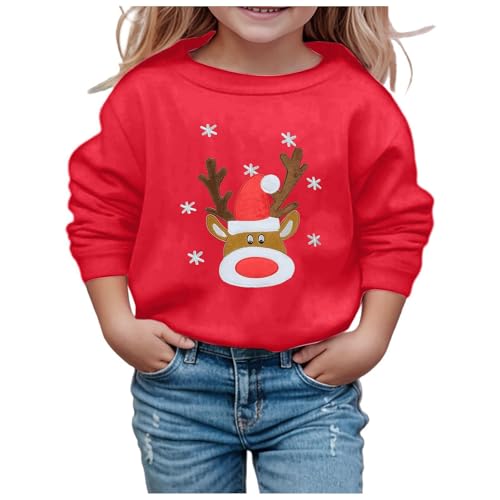 Generisch Weihnachtspulli Baby Weihnachtspullover Kinder Weihnachten Sweatshirt Pullover Mädchen Junge Christmas Weihnachtsoutfit Weihnachtspulli Weihnacht Weihnachtsmann Weihnachtskleidung von Generisch