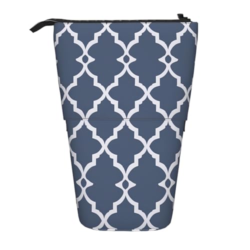 Geometrisches abstraktes Stehendes Federmäppchen, Kunst-Stifttasche, Teleskop-Federtasche, Pop-Up-Kosmetiktasche, Schreibwaren-Organizer für Schule, Büro, Reisen von Generisch