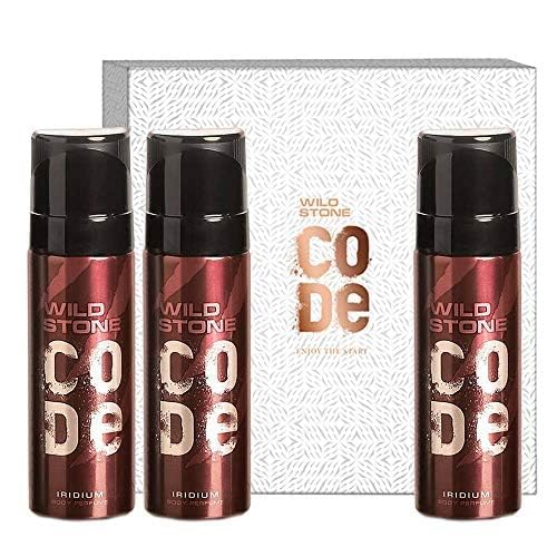 Geschenkbox mit Code Iridium Körperparfüm, 3 Stück (je 120 ml) von Generisch