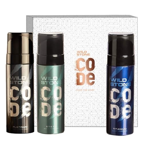 Geschenkbox mit Code Platinum, Stahl und Titan Körperparfüm (je 120 ml) von Generisch
