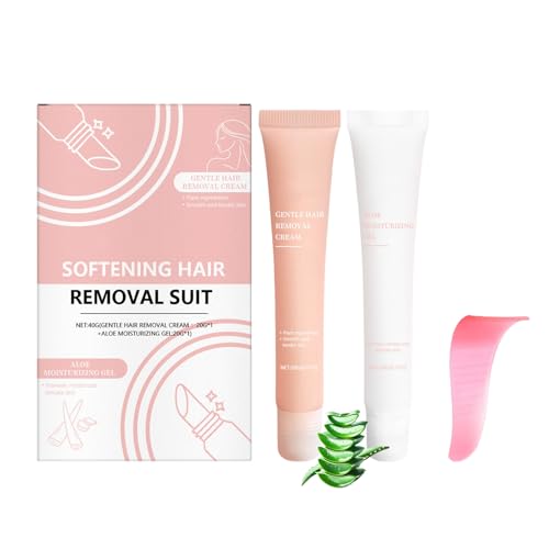 Gesicht Haarentfernungs-Creme Set, Enthaarungscreme für Damen, Sanfte Beruhigende Enthaarungscreme für Gesicht und KöRper, 40g (1) von Generisch