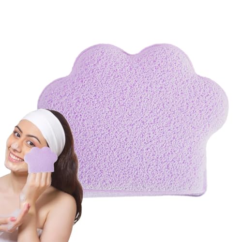 Gesicht Peelende, Make -up -Entferner| Katzenpfoten Make -up -Entferner trockener Tücher | Vergrößerte Handschuhpufftuch für Frauen männlich von Generisch