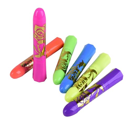 Gesichtsfarbe - Sichere Pastellfarben Für Kinder, Leuchtendes Neon-Stift-Set | Fluoreszierende Hautmalstifte, Waschbares Gesichtszeichenwerkzeug, Kosten-Make-up Gesichtsfarbe - Sichere Pastellfarben Für Kinder, Leuchtendes Neon-Stift-Set | Fluoreszierende Hautmalstifte, Waschbares Gesichtszeichenwerkzeug, Kosten-Make-up von Generisch