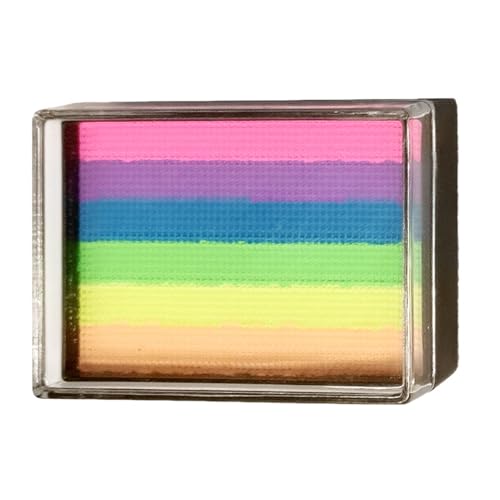 Gesichtsfarben Set - Regenbogen Körperfarben Palette - 6 Farben Wasser-Makeup Set Für Kinder & Erwachsene Karneval Halloween Geburtstag Cosplay Hochzeits- & Bühnenmakeup von Generisch