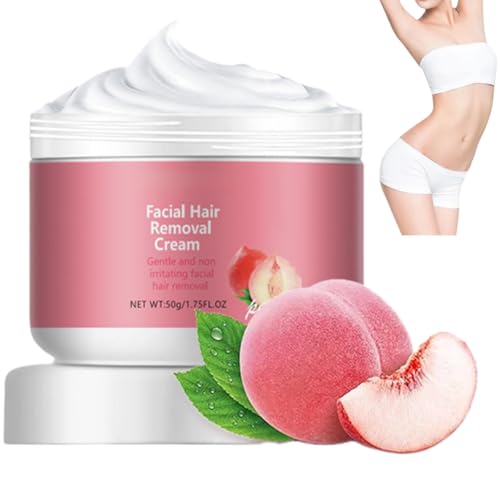 Gesichtshaarentferner Creme, Sanft & Schnell Enthaarungscreme Gesicht Sensible Haut, Entferner für Männer und Frauen, für Oberlippe, Gesicht und Alle Körper, Hair Removal Cream 50g/pc (50g/pc, 1pc) von Generisch