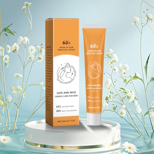 Gesichtshaarentferner Für Frauen, Enthaarungscreme Gesicht, Gesichtshaarentfernungscreme, Oberlippenhaarentfernung, Haarentfernungscreme Gesicht Frauen, Gentle Hair Removal Without Irritation von Generisch