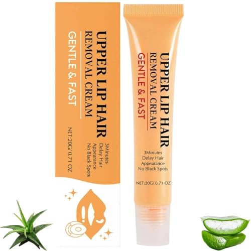 Gesichtshaarentferner Für Frauen, Wirksame Enthaarungscreme für Gesicht, Sanfte Beruhigende Enthaarungscreme, Sanfte Oberlippen Haarentfernungscreme, Schmerzfreie (1) von Generisch