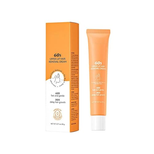 Gesichtshaarentfernung Creme,Sanfte Enthaarungscreme für Oberlippe und Gesicht, Wirksame Enthaarungscreme Für Gesicht,Schmerzfrei and Wirksam,Angenehm Auf der Haut, Für Frauen (20g, 1PC) von Generisch