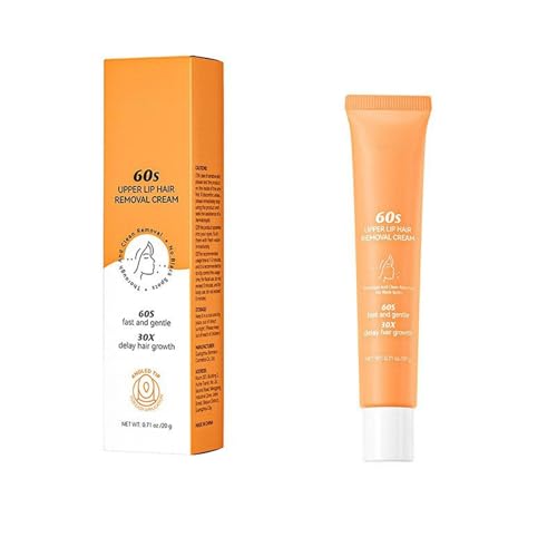 Gesichtshaarentfernungscreme, Gesichtshaarentferner für Frauen, Oberlippenhaarentfernung Creme, Sanfte Enthaarungscreme Gesichts Haarentfernungs Creme für Oberlippe Männer Frauen (20g, 1PC) von Generisch