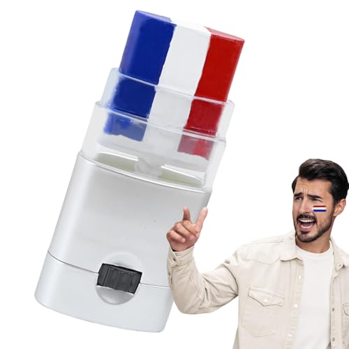 Gesichtsmalstift, 3 Farben Waschbare Nationalflaggen-Sport-Fußball-Gesichtsfarbe, Fans Flagge Fußballfan Gesichtsfarbe Wasserfarbe, Gesichtsmalerei Patriotische Gesichtsbemalung Für Körper von Generisch
