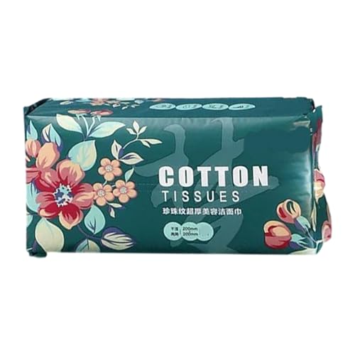 Gesichtstücher aus Baumwollgewebe - Verdickte Baumwoll-Gesichtstücher mit Perlenmuster, sichere trockene Tücher, weiche Gesichtstücher zur Make-up-Entfernung, adu von Generisch