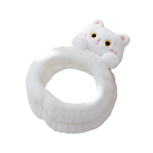 Gesichtswasch-Stirnband – Gesichtswaschen-Spa-Stirnband, Katzen-Make-up-Stirnband, weiches Hautpflege-Stirnband, Tierhaarbänder für Schönheitspart von Generisch