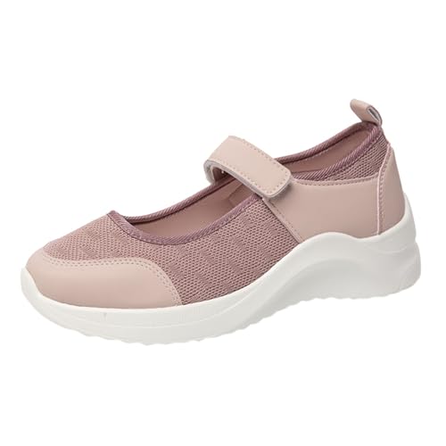 Gesundheitsschuhe Damen Einfarbig Slippers Slip On Freizeitschuhe Flache Leicht Walkingschuhe Lässige Bootsschuhe Breite Ohne Halbschuhe Modische Low Top Schuhe Segelschuhe von Generisch