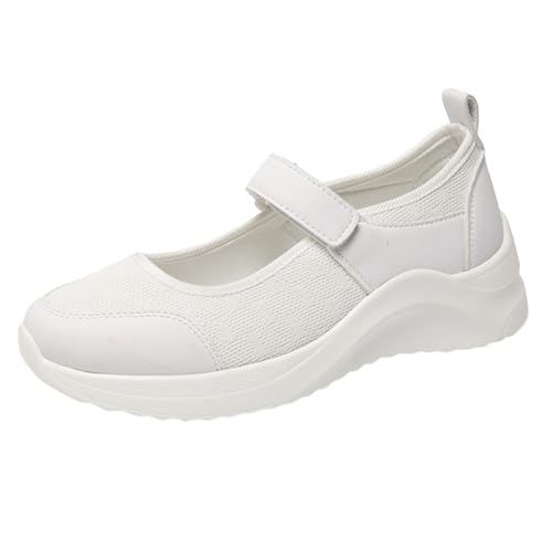 Gesundheitsschuhe Damen Einfarbig Slippers Slip On Freizeitschuhe Flache Leicht Walkingschuhe Lässige Bootsschuhe Breite Ohne Halbschuhe Modische Low Top Schuhe Segelschuhe von Generisch