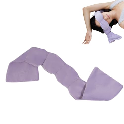 Gewichtete Augenmaske,Schlaf Eyemask mit Glasmikrokügelchen,Weiches Schlaf-Patch zum Blockieren von Licht,schlafmaske augen,deep rest schlafmaske gewicht für Nachtruhe,Meditation,Reisen,Nickerchen von Generisch