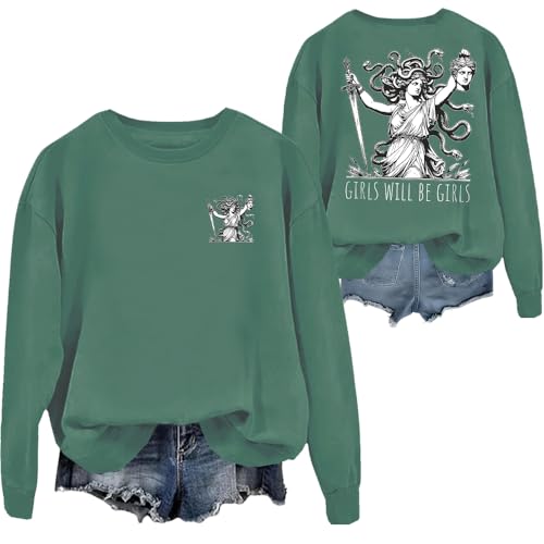 Girls Will Be Girls Sweatshirt, grün, XXL von Generisch