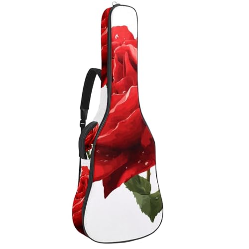 Gitarrentasche, 101,6 cm, 104,7 cm, 1 cm dick, Schaumstoff, weich gepolstert, für Akustik-, E-Bass, klassische Gitarre, rote Libelle mit roter, blauer und grüner Aquarellfarbe, Mehrfarbig 02 Gitarrentasche, 101,6 cm, 104,7 cm, 1 cm dick, Schaumstoff, weich gepolstert, für Akustik-, E-Bass, klassische Gitarre, rote Libelle mit roter, blauer und grüner Aquarellfarbe, Mehrfarbig 02 von Generisch