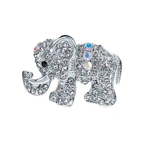 Glänzende Elefant Brosche Niedliche Tier Pin Schals Schal Clip Tasche Dekor Kleid Ornament Zubehör Schmuck Geschenk Für Frauen von Generisch