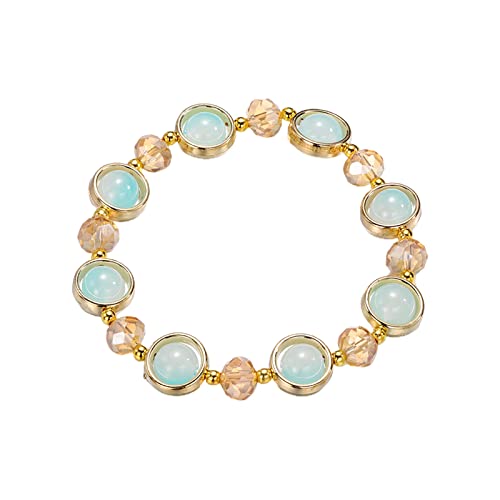 Glasarmband mit Farbverlauf, farbige Glasur, Armband für Klassenkameraden und Freunde, große Creolen für Frauen, A, Metall, Kein edelstein von Generisch